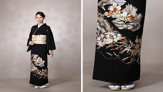 留袖「桧扇花雪輪」 TANAN丹庵 - TANAN 丹庵