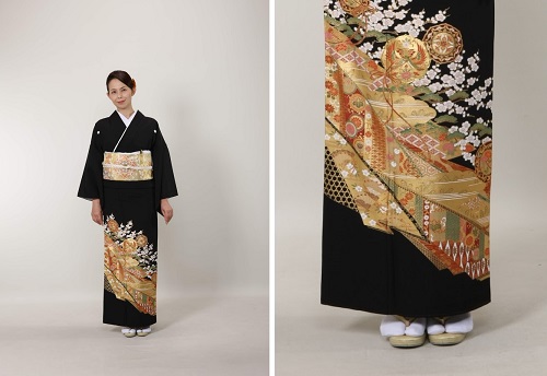 歳末　お値下げ　大正ロマン留袖　吉祥柄