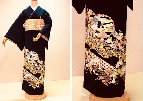 留袖「手刺繍 四季草花七宝」 TANAN丹庵 - TANAN 丹庵 
