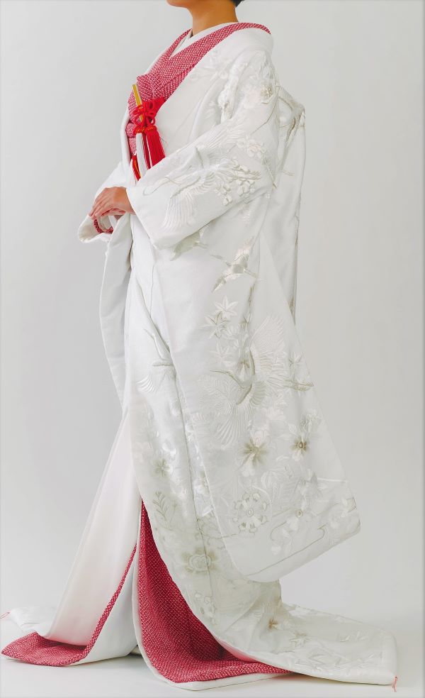 Tanan丹庵 白無垢 ちりめん銀コマ Tanan 丹庵