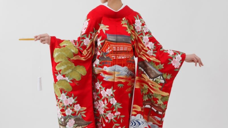 TANAN丹庵 色打掛「総刺繍 上賀茂神社文様」 - TANAN 丹庵 