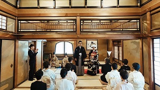 和の人前式「祝言」長楽館　京都結婚式　TANAN丹庵