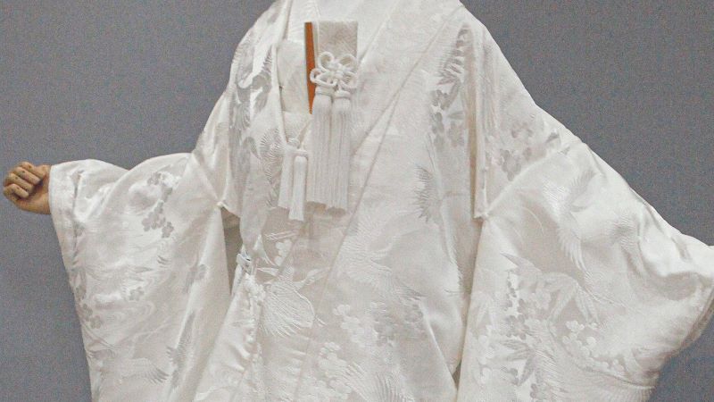 結婚式用 べっ甲こうがい 松に鶴・斑入り 渇か #10-303 白無垢花嫁