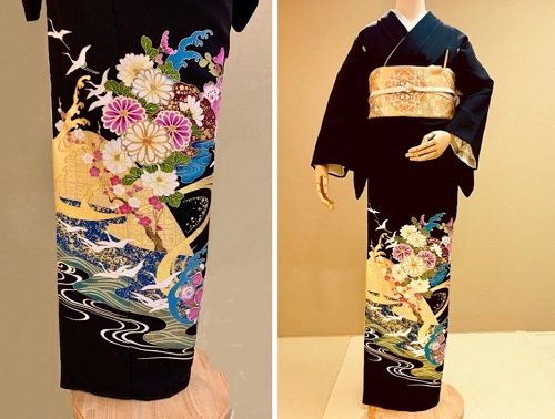 美麗＊特価】琳派のお着物 入学式 梅 流水 菊 杜若 おしどり 詰まら