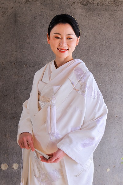 ⚫︎mk-0142 白無垢 婚礼衣装 花嫁衣装 鶴 松 G.Z-2-26 揃う