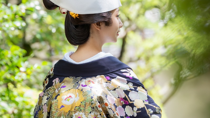 打掛 鳥と花 箔糸 花嫁衣装 正絹 婚礼 花嫁 結婚式 和装婚 