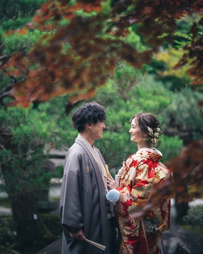 色打掛｢慶長御所車文｣TANAN丹庵 京都結婚式 - TANAN 丹庵
