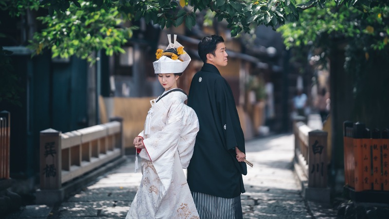 白無垢「松羅御所車」TANAN丹庵 京都結婚式 - TANAN 丹庵