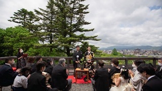 展望台人前式　料亭左阿彌京都結婚式