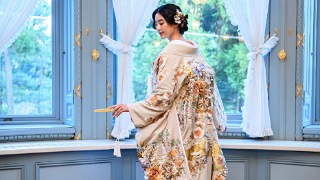 TANAN丹庵 色打掛「寿鶴松竹梅」 - TANAN 丹庵