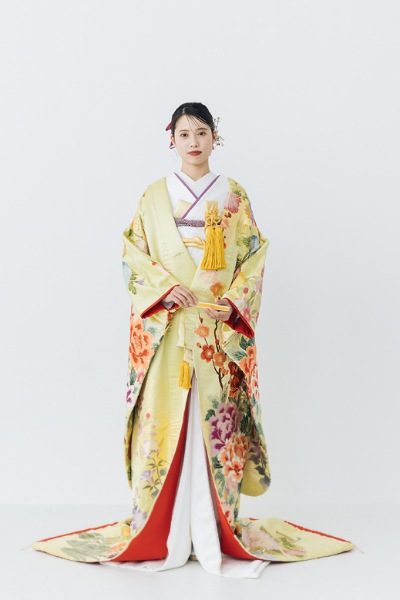 色打掛「四季百花爛漫文」TANAN丹庵 花嫁和装 - TANAN 丹庵