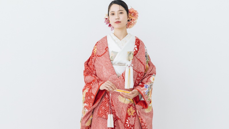 TANAN丹庵 色打掛「花車に鶴」 - TANAN 丹庵