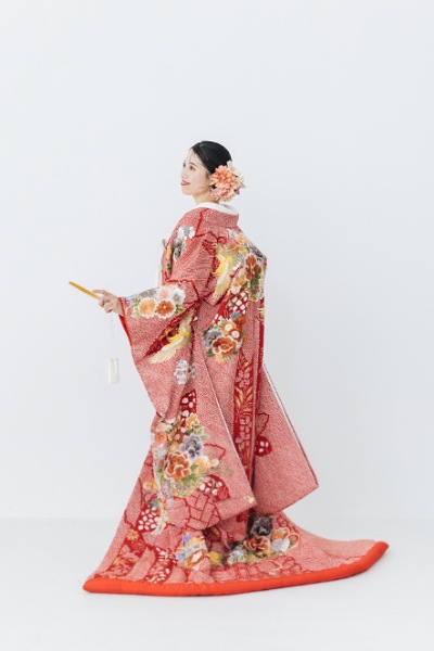 TANAN丹庵 色打掛「花車に鶴」 - TANAN 丹庵