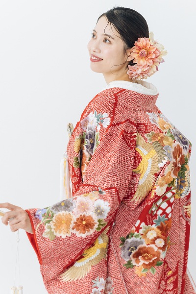 TANAN丹庵 色打掛「花車に鶴」 - TANAN 丹庵