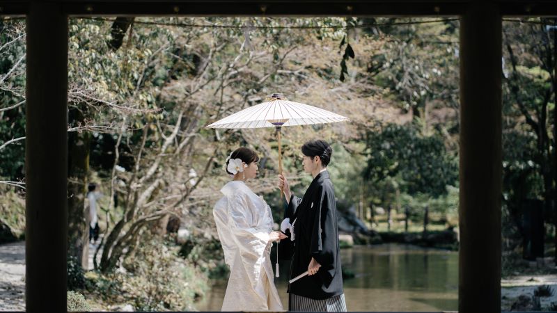 上賀茂神社ご結婚式　白無垢　TANAN丹庵