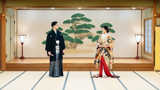 色打掛「平安四季飛翔鶴」TANAN丹庵　京都結婚式