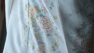 白無垢 「金彩加工 花車」TANAN丹庵　京都結婚式