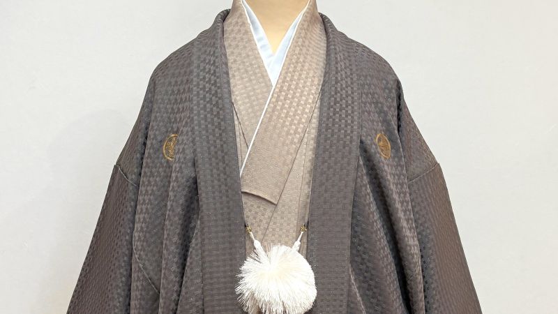 ブラウン紋付　TANAN丹庵