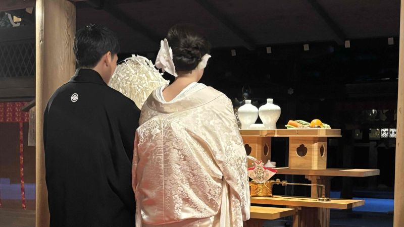 上賀茂神社ご結婚式　白無垢　TANAN丹庵
