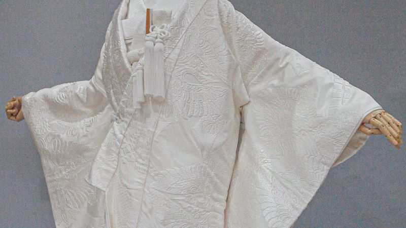 白無垢 向鶴束熨斗文 Wedding kimono TANAN丹庵